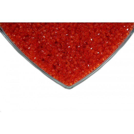 Kristalize Prizma Akrilik Boncuk Kırmızı