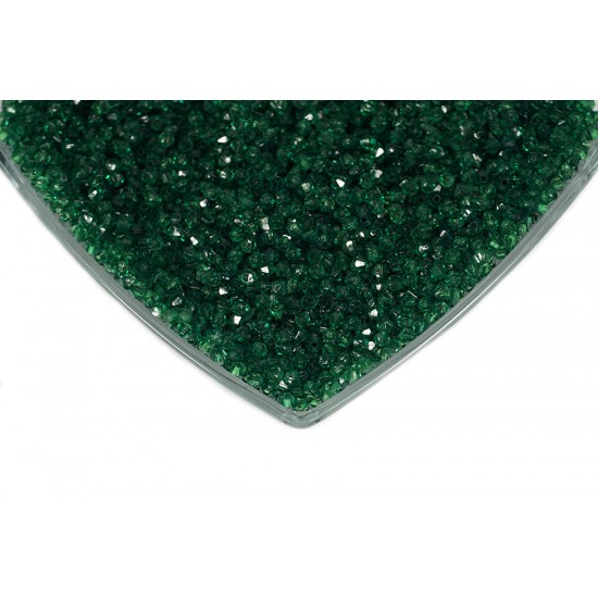 Kristalize Prizma Akrilik Boncuk Yeşil