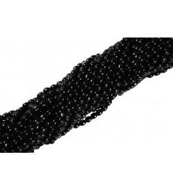 Siyah Cam Boncuk Dizisi 5 mm