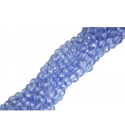 Açık Mavi Şeffaf Çek Kristali Boncuk Dizisi 10 mm