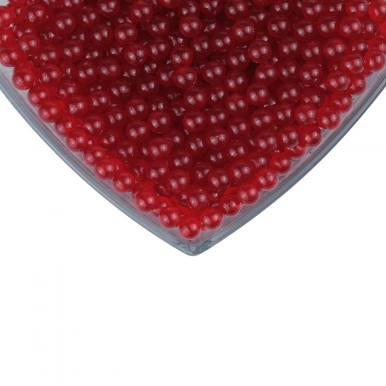 Deliksiz Kabak Boncuğu 8 mm 100 gr Kırmızı