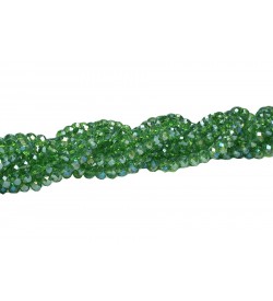 Yeşil Janjanlı Kristal Boncuk 8 mm