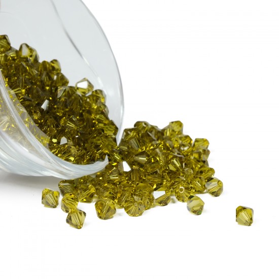 Swarovski Kristal Boncuk Yağ Yeşili 6 mm