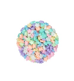 Yıldız Figürlü Plastik Boncuk Karışık Renk Soft Küçük