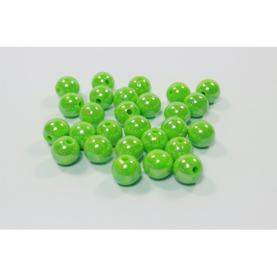 Yeşil Plastik Boncuk 12mm  YPB02