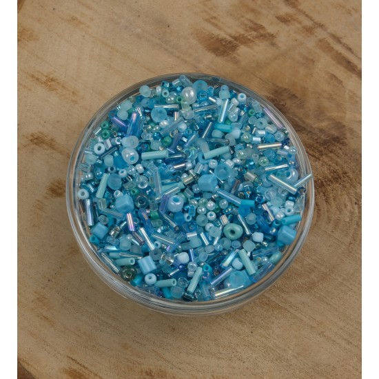 Prestij Candy Karışık Model Cam Boncuk Mavi Renk Tonları