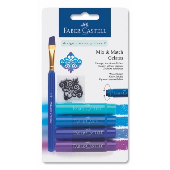 Faber Castell Gelato Mum Boya Mavi Tonları 4 renk