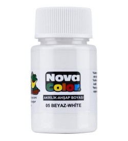 Nova Color Akrilik Boya Şişe 30 Cc Beyaz
