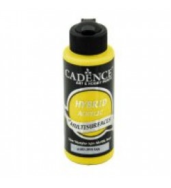 Cadence Hybrid Multisurface Akrilik Boya 120ml H-008 Limon Sarı