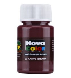 Nova Color Akrilik Boya Şişe 30 Cc Kahve