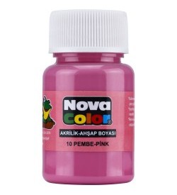 Nova Color Akrilik Boya Şişe 30 Cc Pembe
