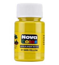 Nova Color Akrilik Boya Şişe 30 Cc Sarı
