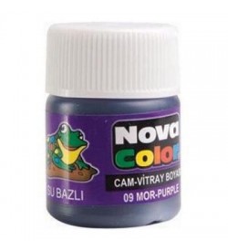 Nova Color Su Bazlı Cam Boyası 25 Ml Mor
