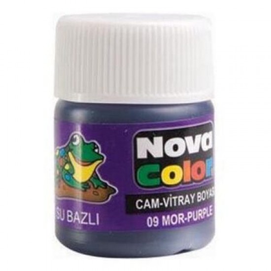 Nova Color Su Bazlı Cam Boyası 25 Ml Mor