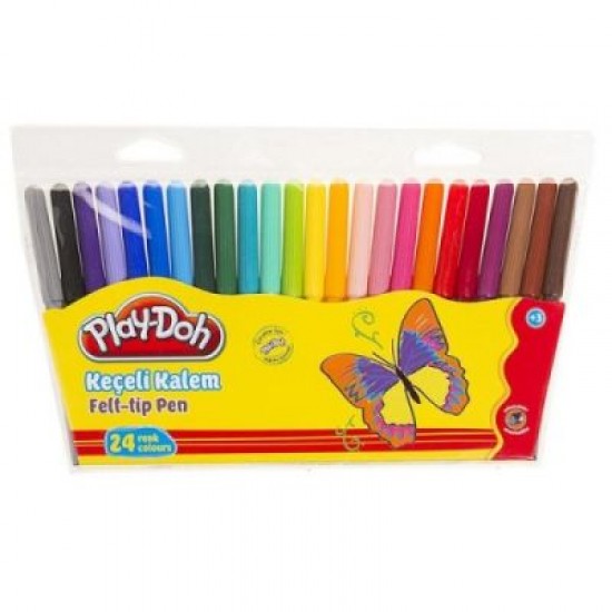 Play-Doh Keçeli Kalem 24 Renk 2mm