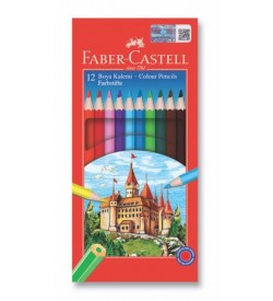 Faber Castell Karton Kutu Boya Kalemi 12 Renk Tam Boy