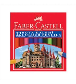 Faber-Castell 12 Renk Kuru Boya Kalemi