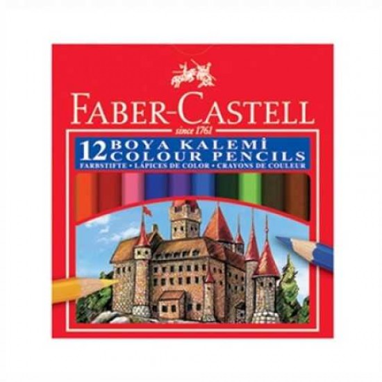 Faber-Castell 12 Renk Kuru Boya Kalemi