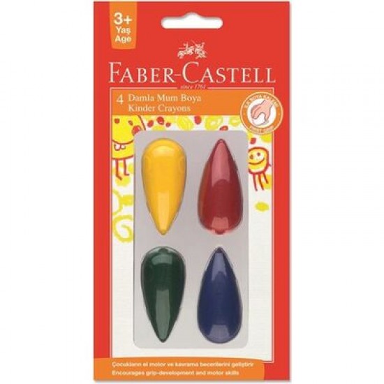 Faber-Castell Damla Mum Boya 4 Renk