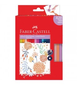 Faber-Castell Boya Kalemi 15+3 Pastel Renk (Fsc) 15262