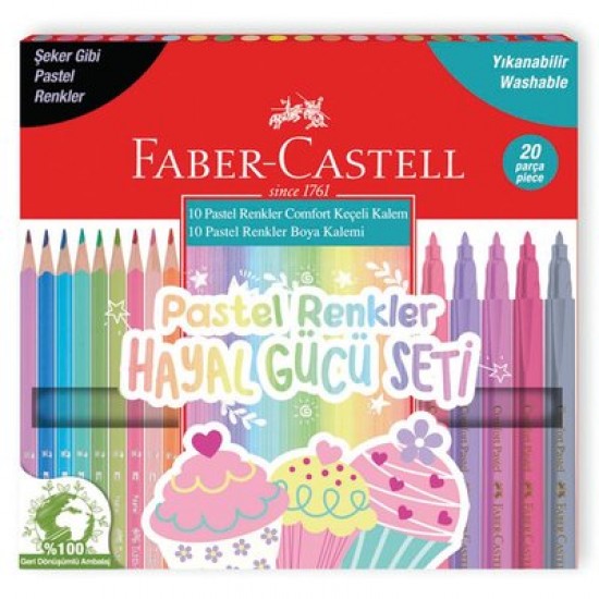 Faber-Castell Pastel Renkler Hayal Gücü Seti 20li 15494