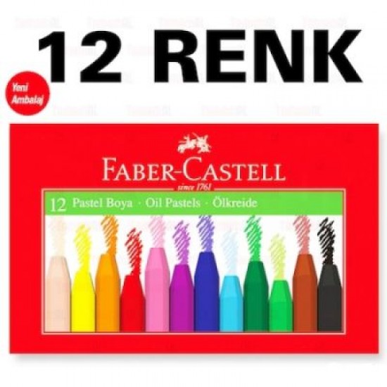 Faber Castell Karton Kutu Pastel Boya 12 Renk 