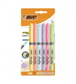 Bic Marking Highlighter Grip Pastel 6 Renk