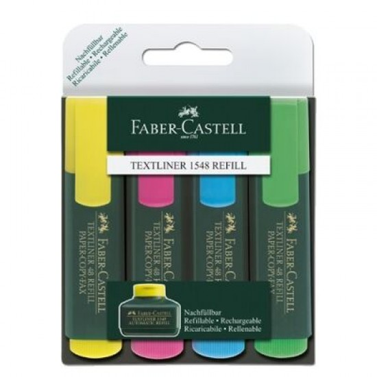 Faber Castell Fosforlu Kalem 4lü Poşet