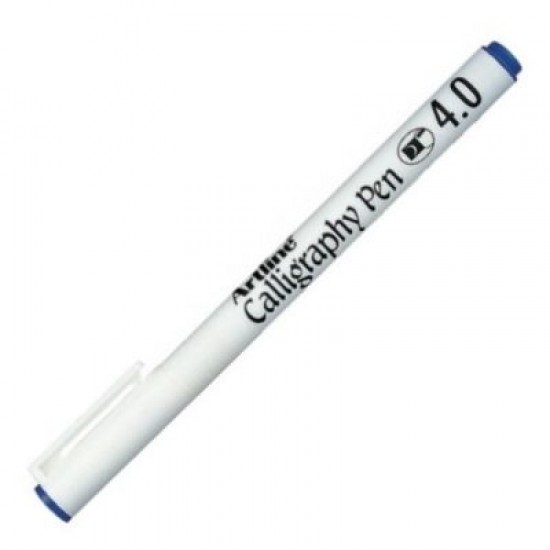 Artline Calligraphy Pen 4.0 Kaligrafi Kalemi Uç 4.0mm Mavi