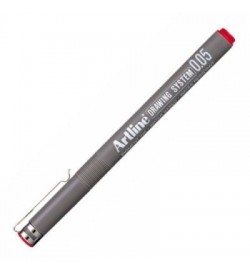 Artline Drawing System 0.05 Çizim Kalemi Uç 0.05mm Kırmızı