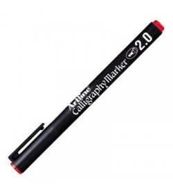 Artline Calligraphy Marker 2.0 Permanent Kaligrafi Markörü Uç 2.0mm Kırmızı
