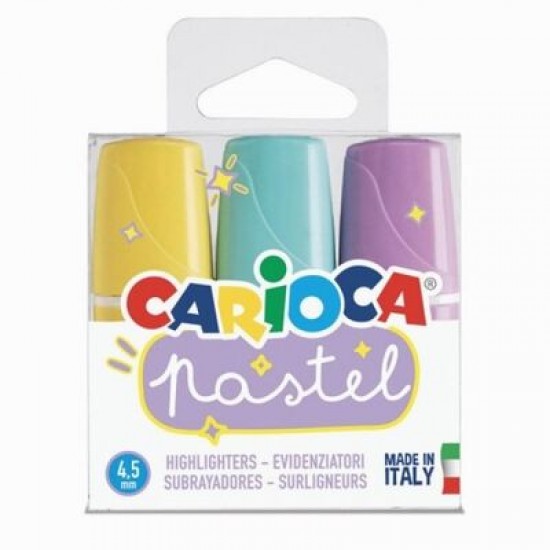 Carioca Pastel Renk Mini İşaretleme Kalemi 3lü