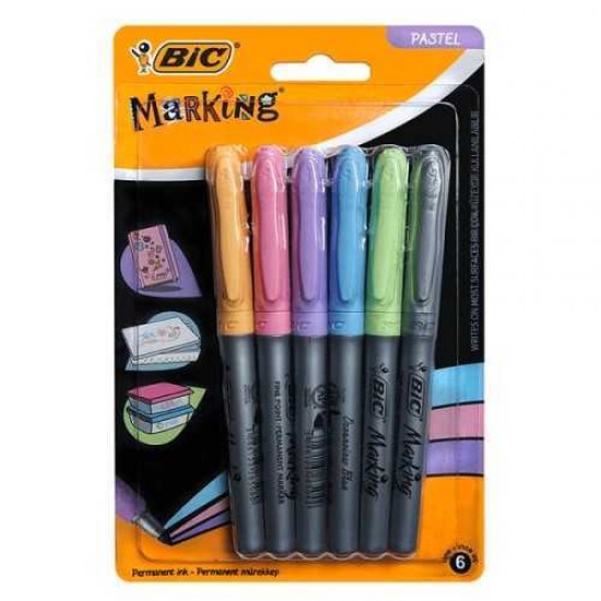 Bic Marking Color 6lı Blister Pastel Renkler