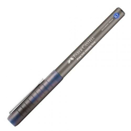 Faber Castell Roller Free Ink Needle 0.7 Mm Mavi