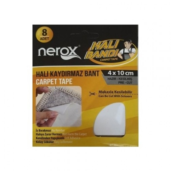 Nerox Halı Bandı Halı Kaydırmaz Bant 4 x 10 cm