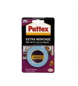 Pattex Çift Taraflı Montaj Bandı Extra Montage 19 MM X 1,5 M