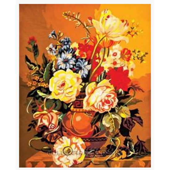 Goblen Seti | 40X50 | Vazo ve Çiçekler 