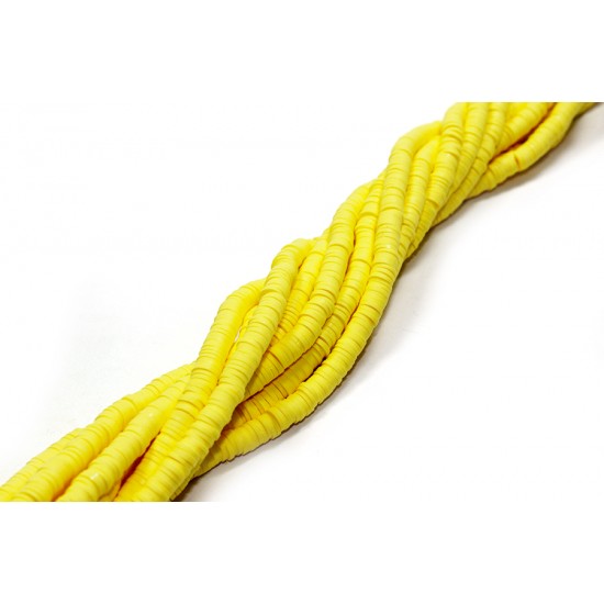 Fimo Boncuk Dizisi 6 mm | Sarı