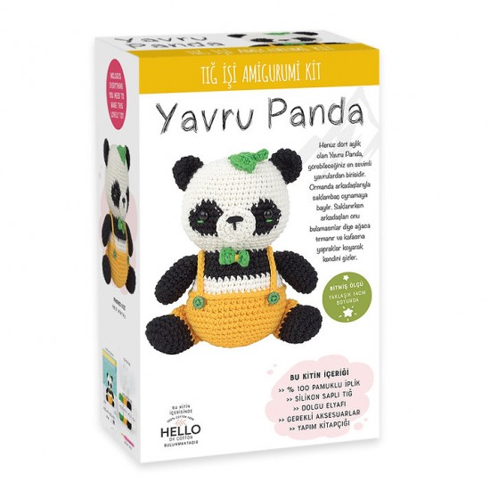 Amigurumi Kit Yavru Panda