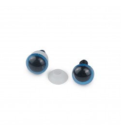 Amigurumi Vidalı Göz 12 mm 100 Adet Mavi