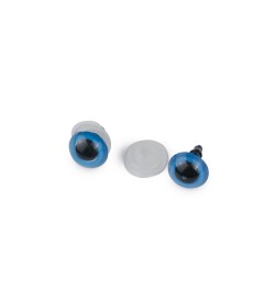 Amigurumi Vidalı Göz 10 mm 100 Adet Mavi