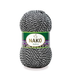 Nako Astra Siyah - Beyaz Muline 21302