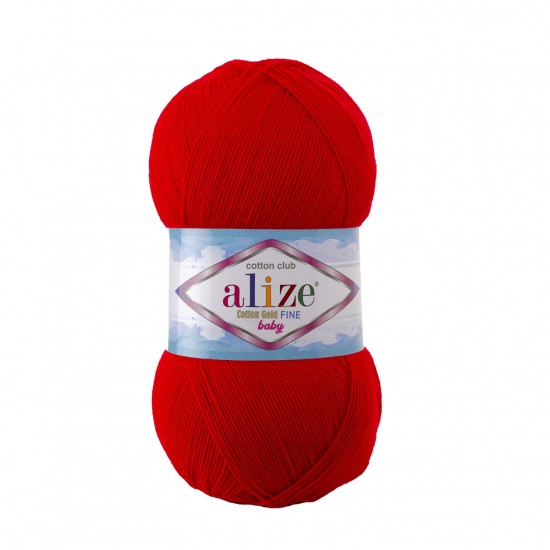 Alize Cotton Fine Baby Kırmızı 56