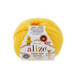 Alize Cotton Gold Hobby New Koyu Sarı-216