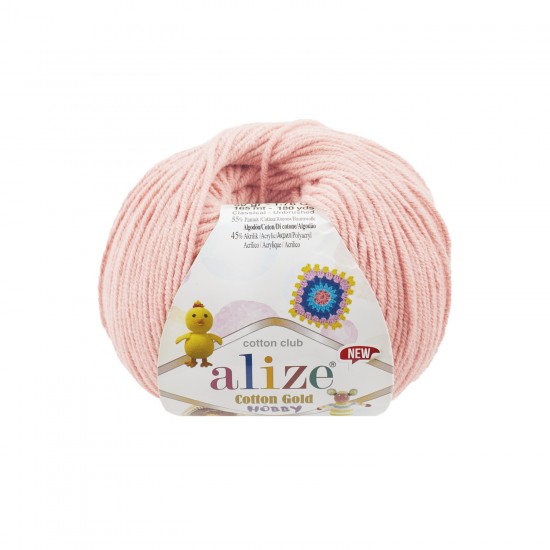 Alize Cotton Gold Hobby New Pudra Pembe-393