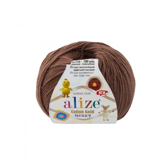 Alize Cotton Gold Hobby New Kahve-493