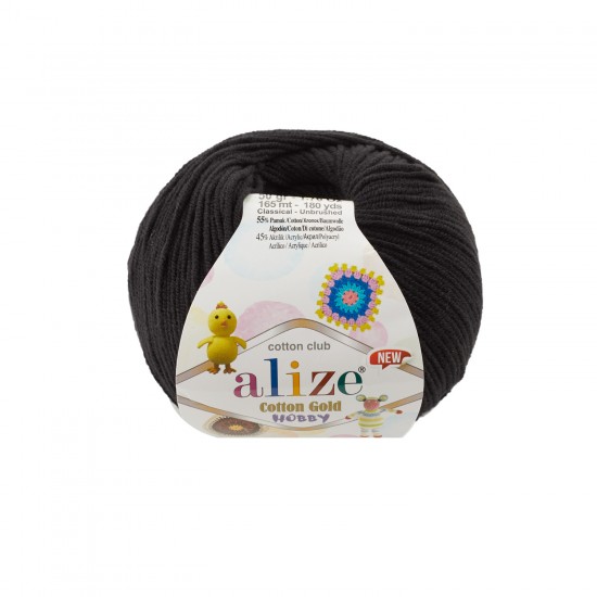 Alize Cotton Gold Hobby New Siyah-60
