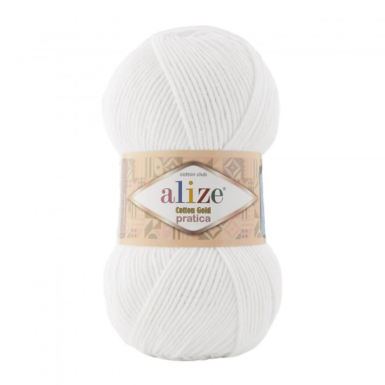 Alize Cotton Gold Pratica | Beyaz | No:55