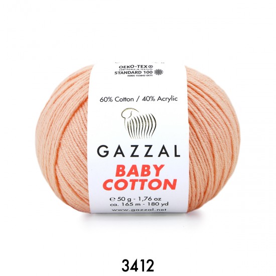 Gazzal Baby Cotton Yavruağzı Bebek Yünü-3412