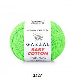 Gazzal Baby Cotton Açık Yeşil Bebek Yünü-3427